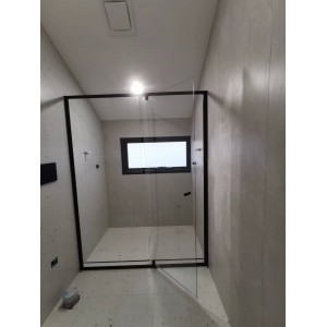 Australia Custom made Semi-Frameless Wall To Wall Pivot Door Shower Screen (1200- 1300)W *1950